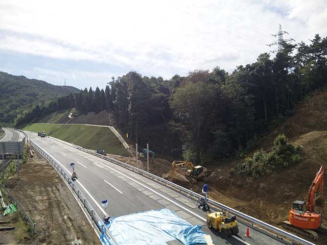 舞鶴若狭自動車道 高野工事